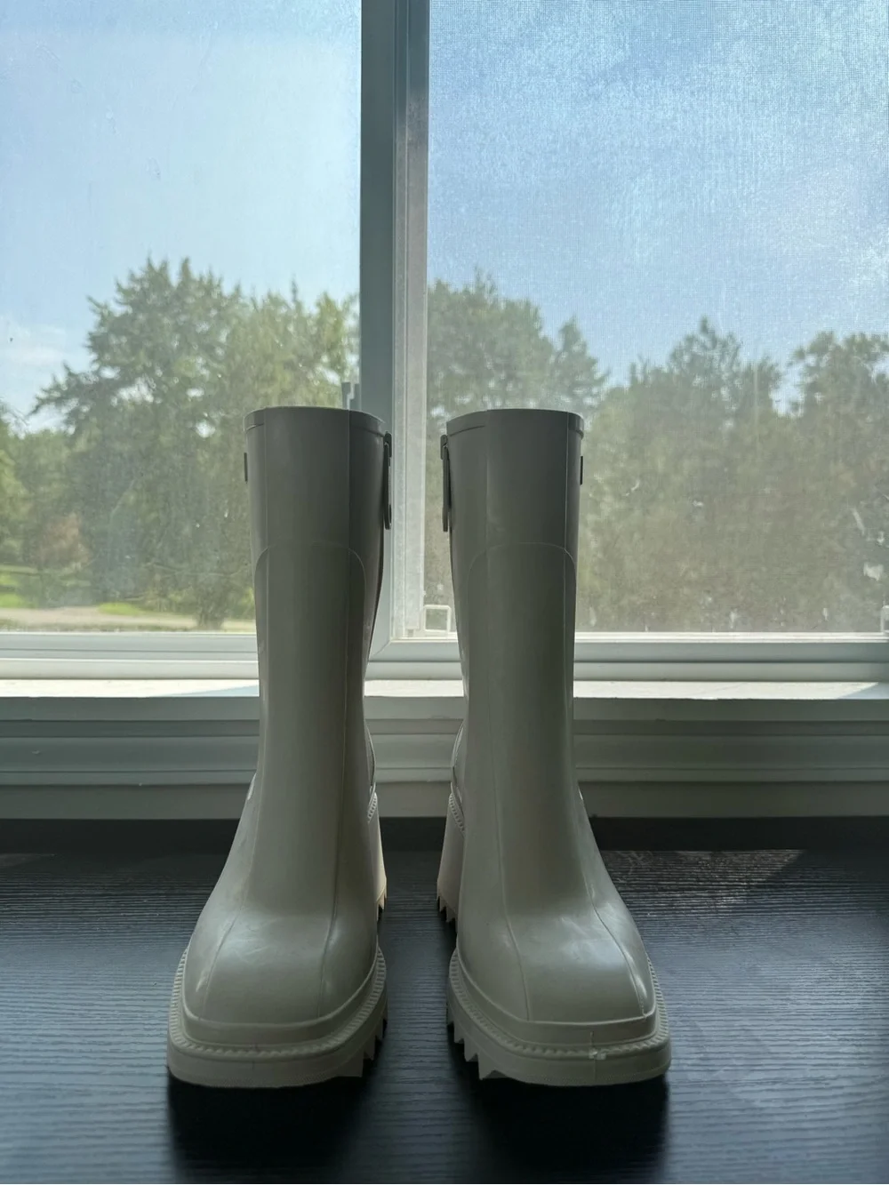 Chloé Betty Rain Boots in Beige